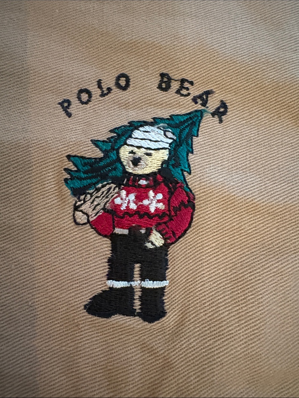 Ralph Lauren Dining Polo Bear Christmas Placemats Plaid Tartan Winter Rare